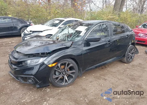 2020 Honda Civic Sport из США, поврежденный, VIN 2HGFC2F87LH557015